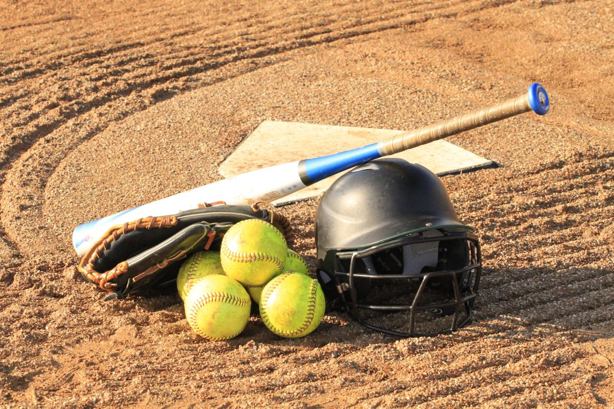 Sports equipment collage