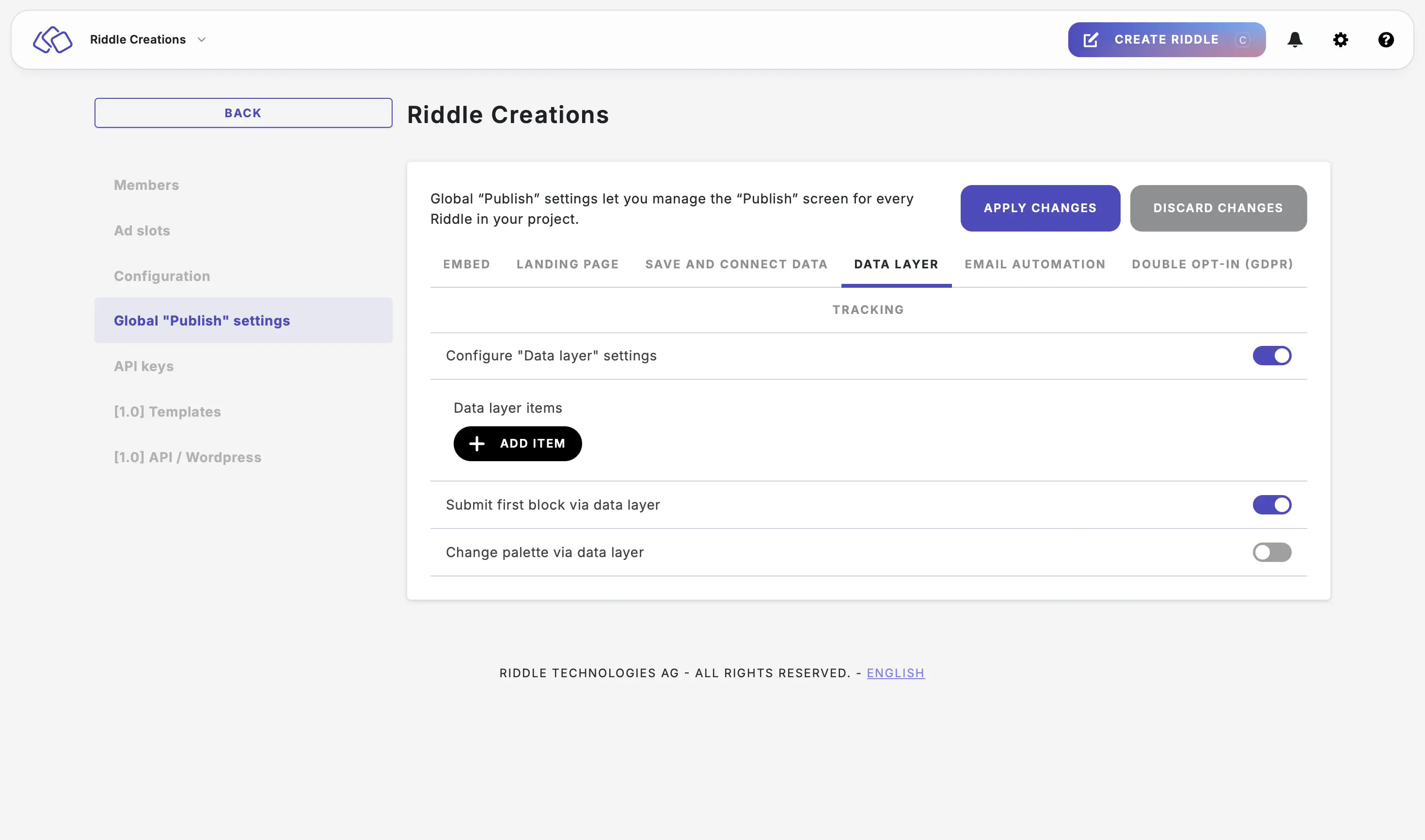global submit first block via dl