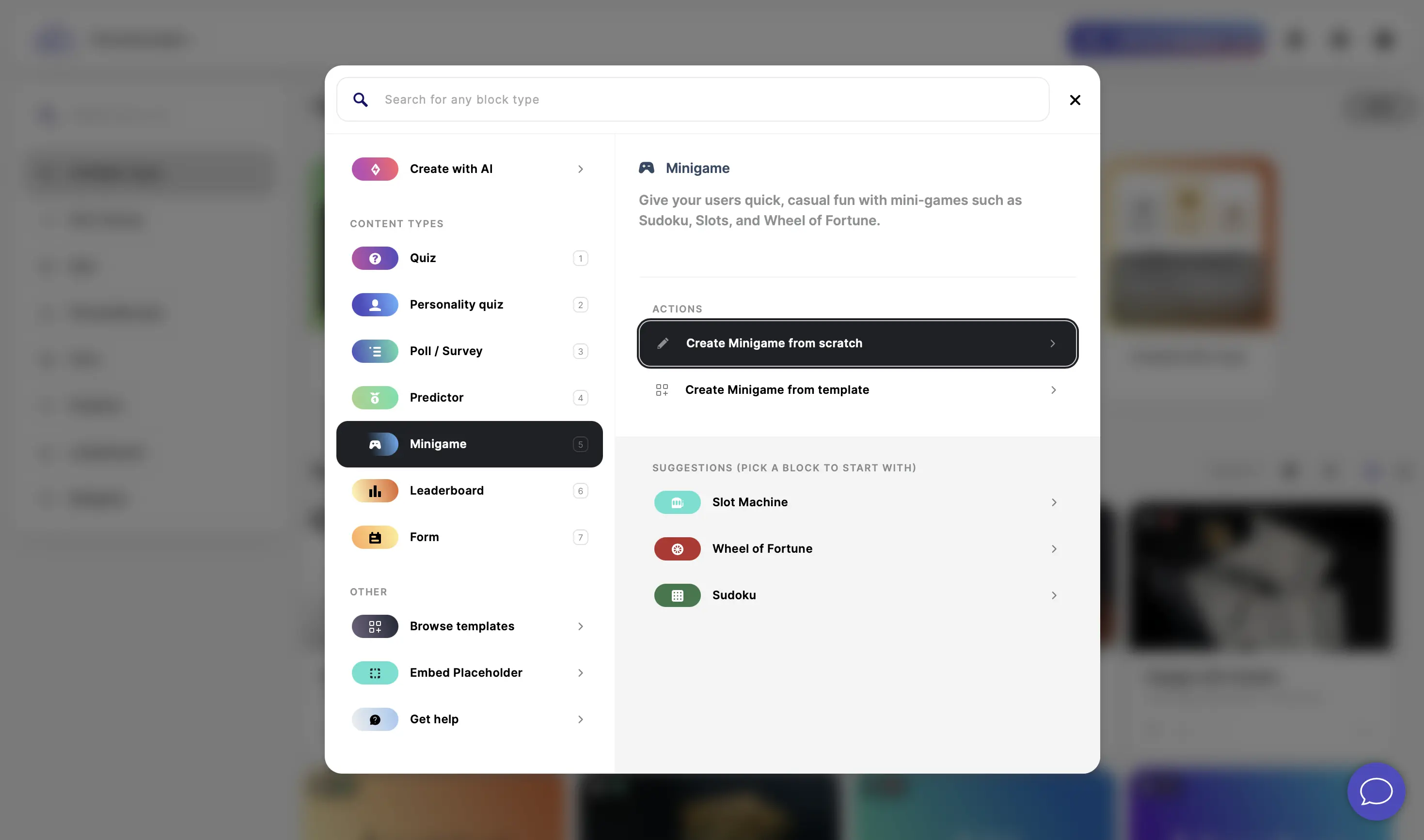 create minigame from scratch