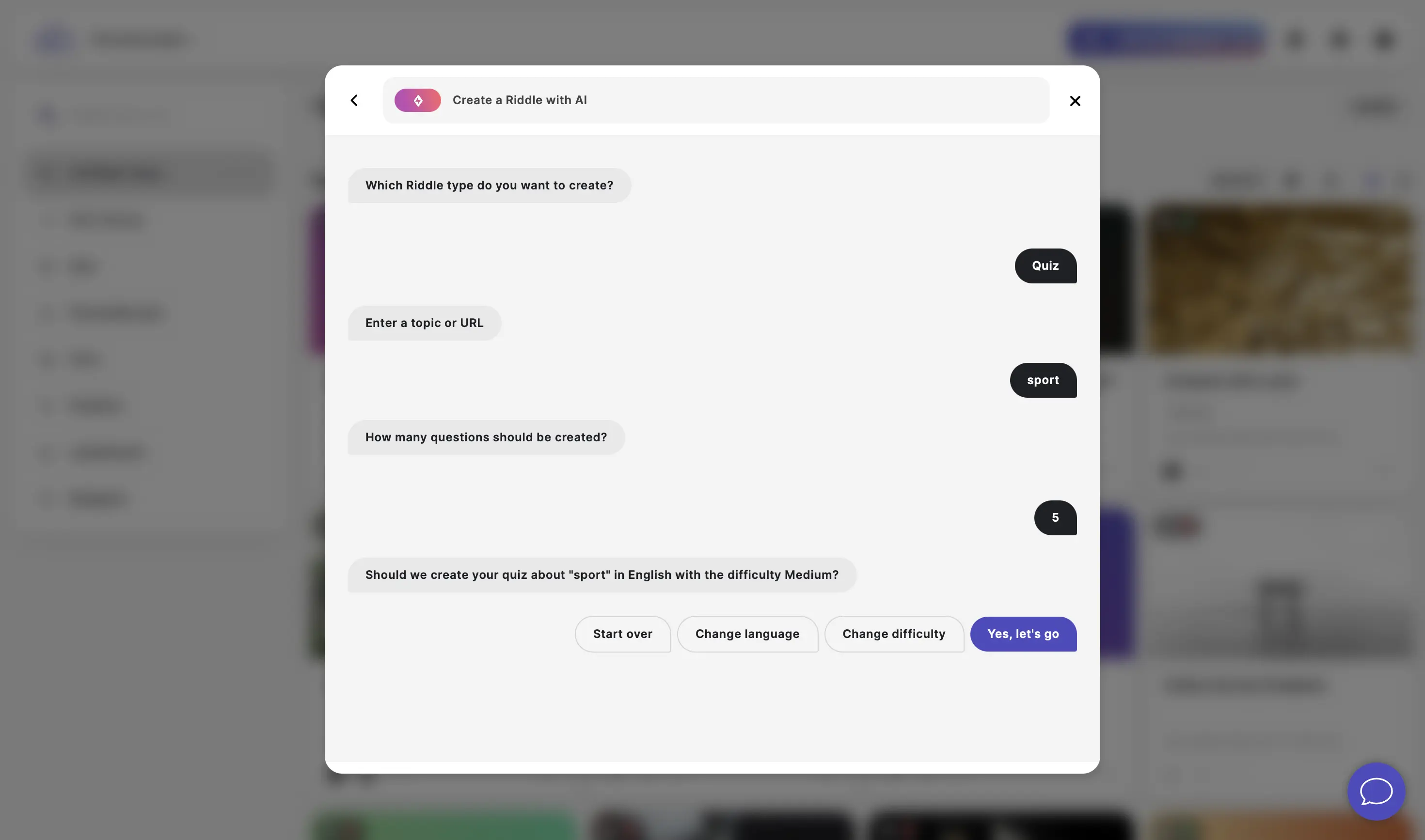 create Riddle AI flow
