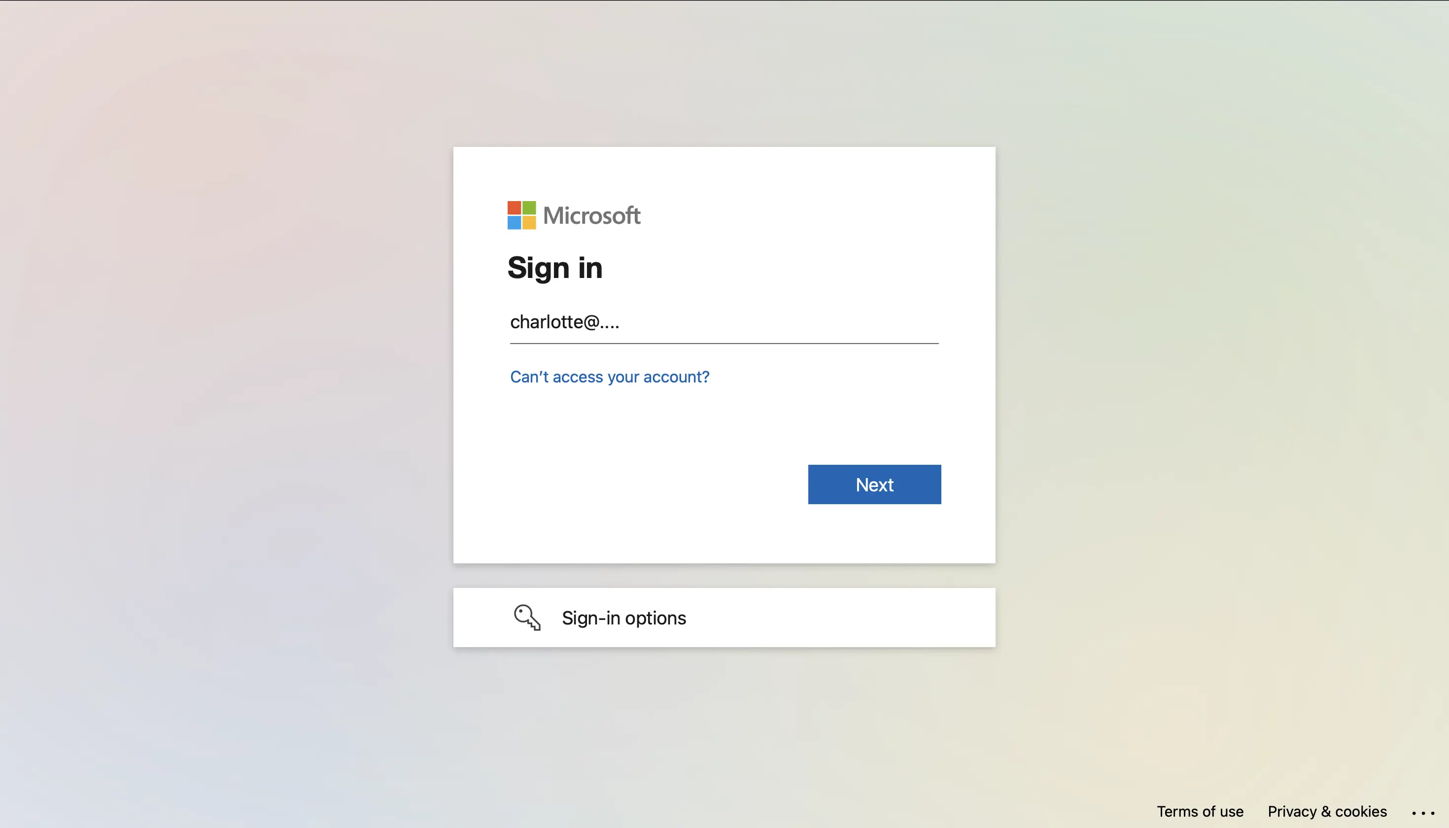 sign in to Microsoft