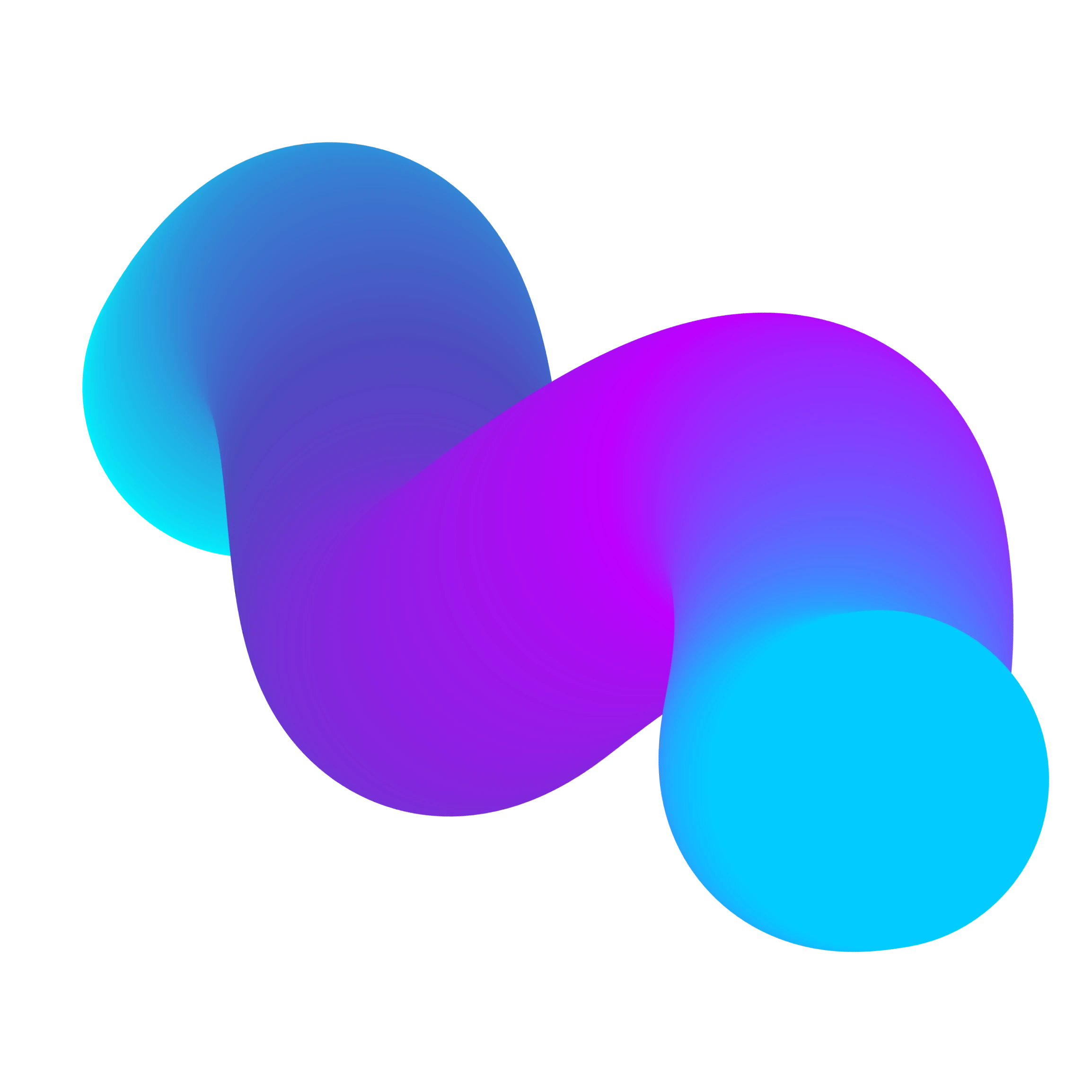 A wavy line with a gradient form blue to purple