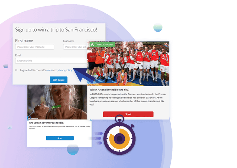Create quiz contests