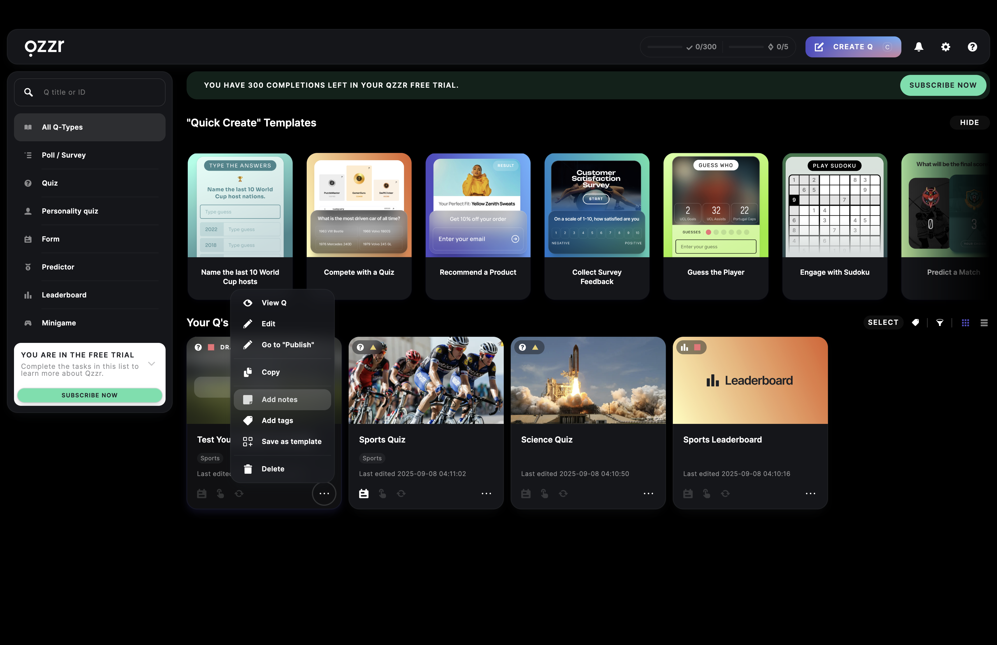 go to add notes