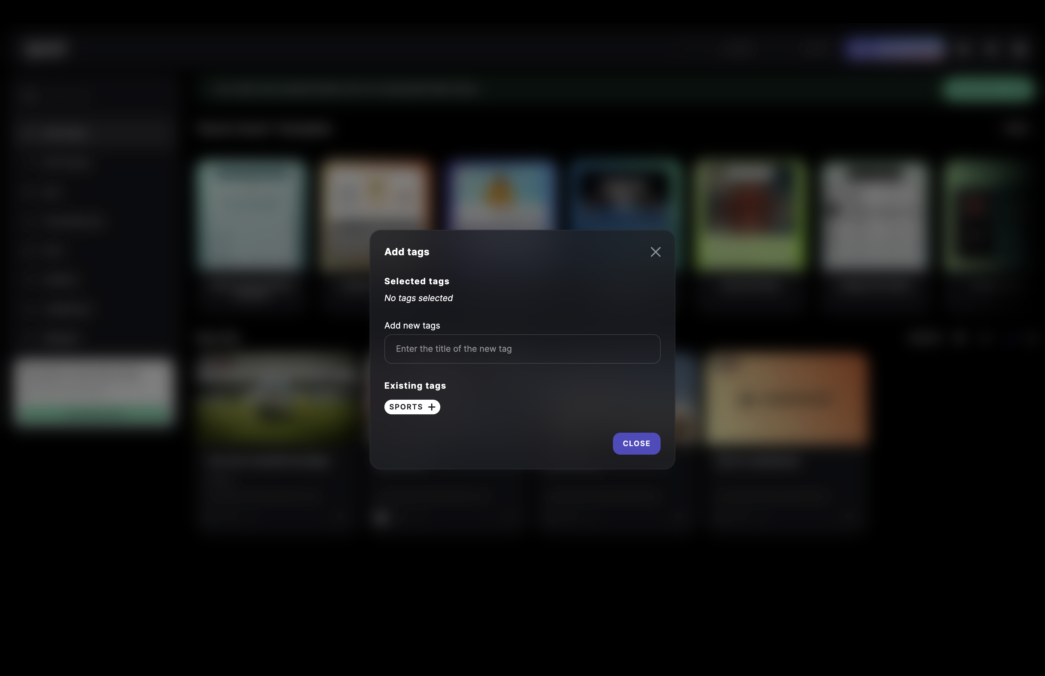 add existing tag