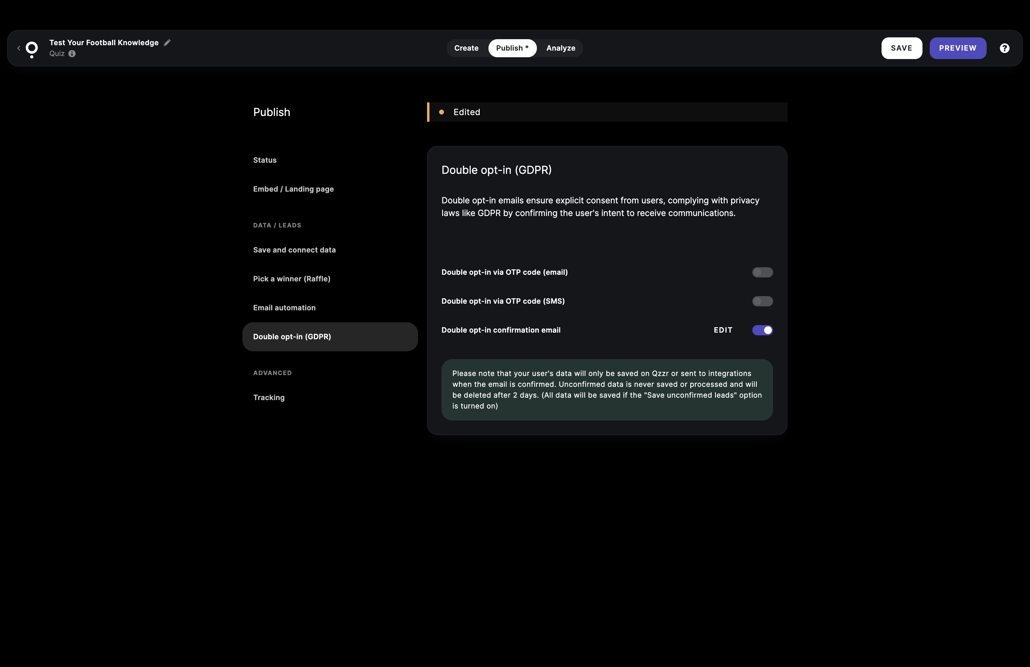 enable DOI