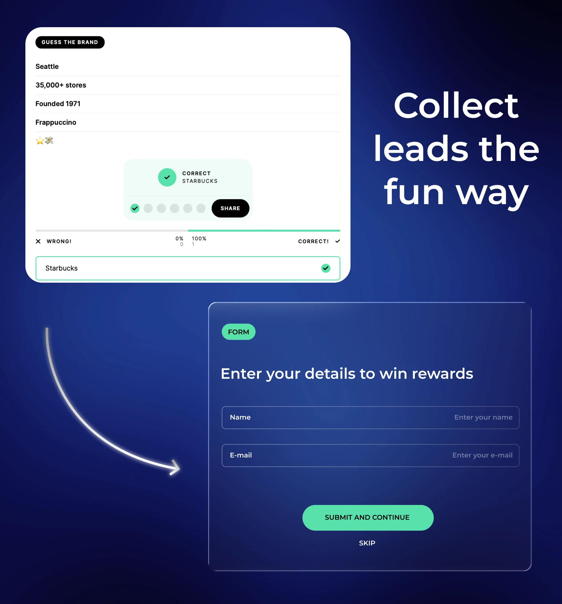 Guess It with a lead capture opt-in at the reveal moment