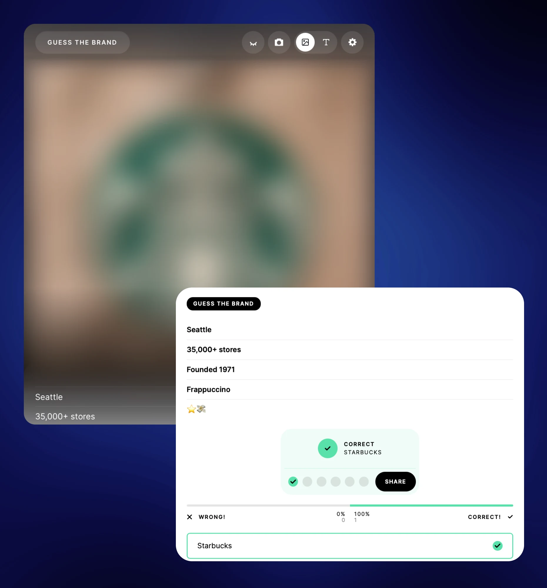 Guess It product and brand discovery game asking users to guess a price or feature