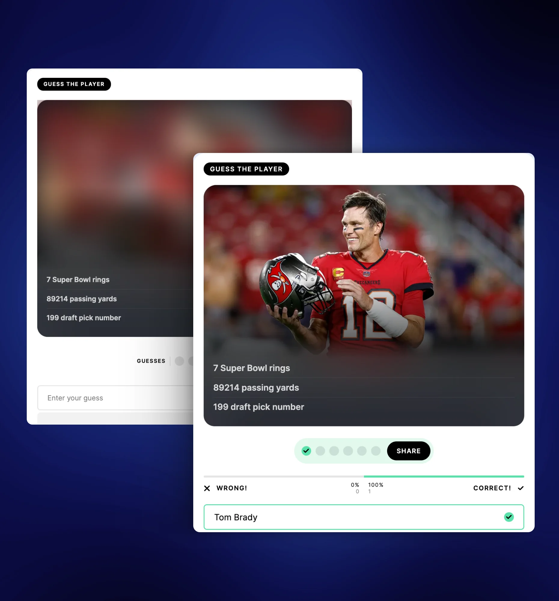 Guess It trivia challenge built from editorial content