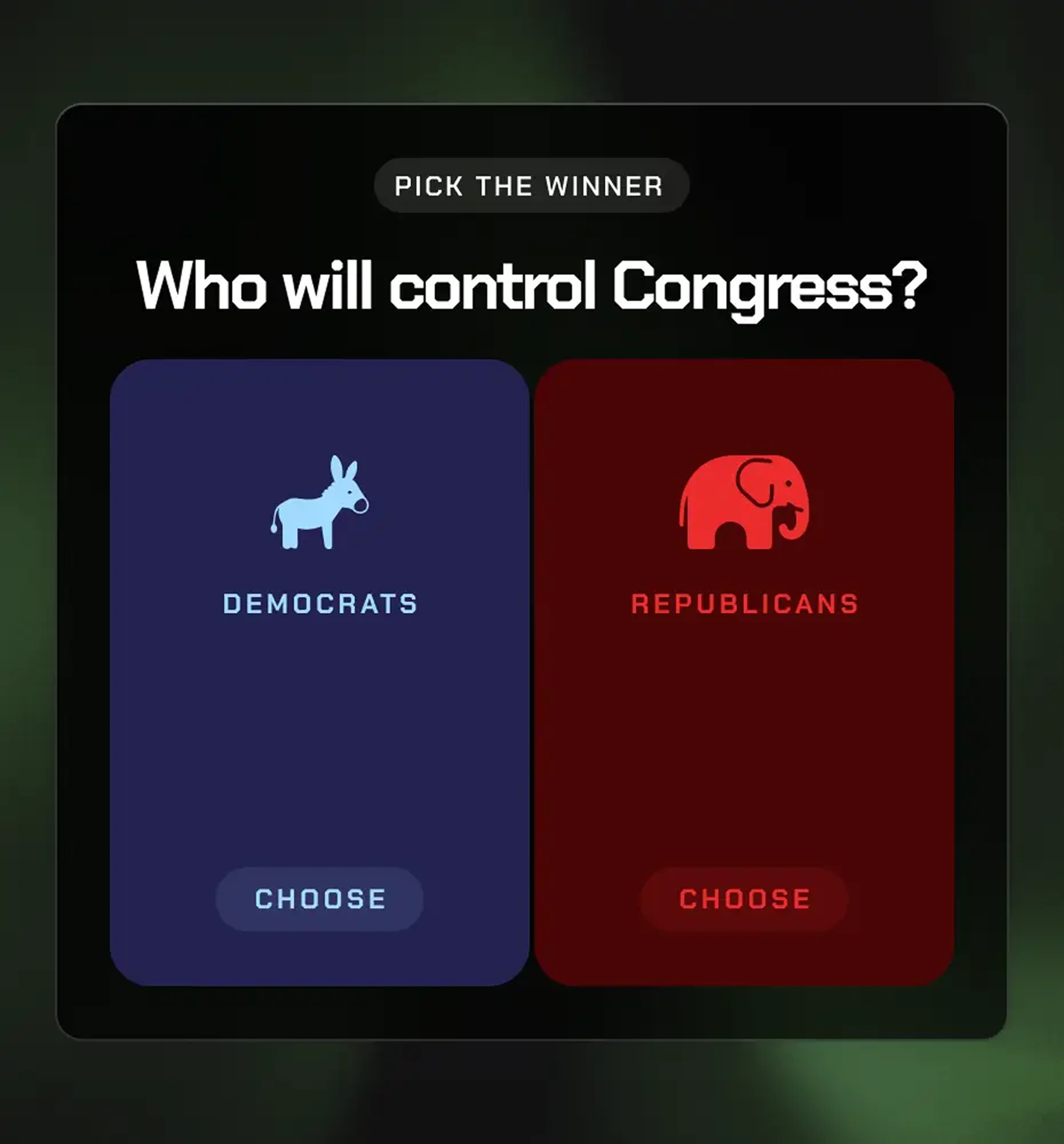 Pick the Winner interactive content block preview