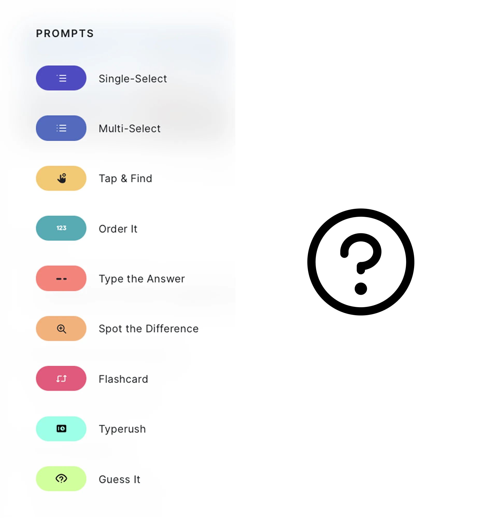Fragen-Pool interactive content block preview