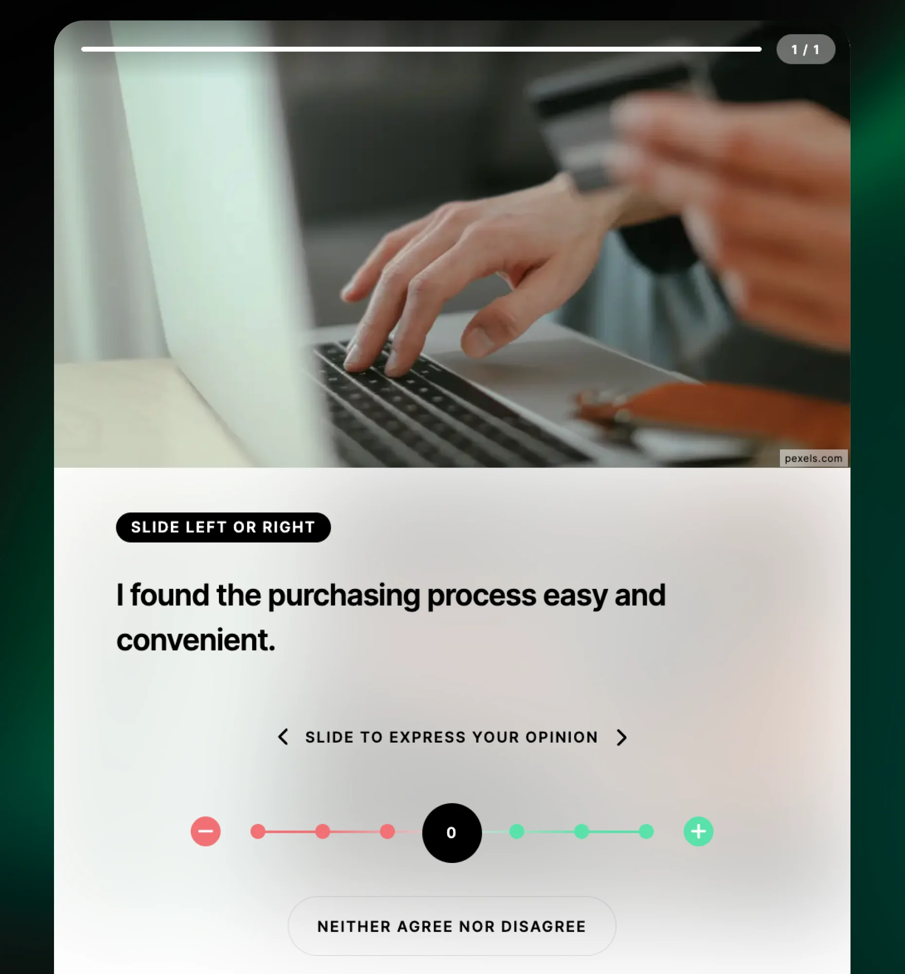 Reaction Poll interactive content block preview