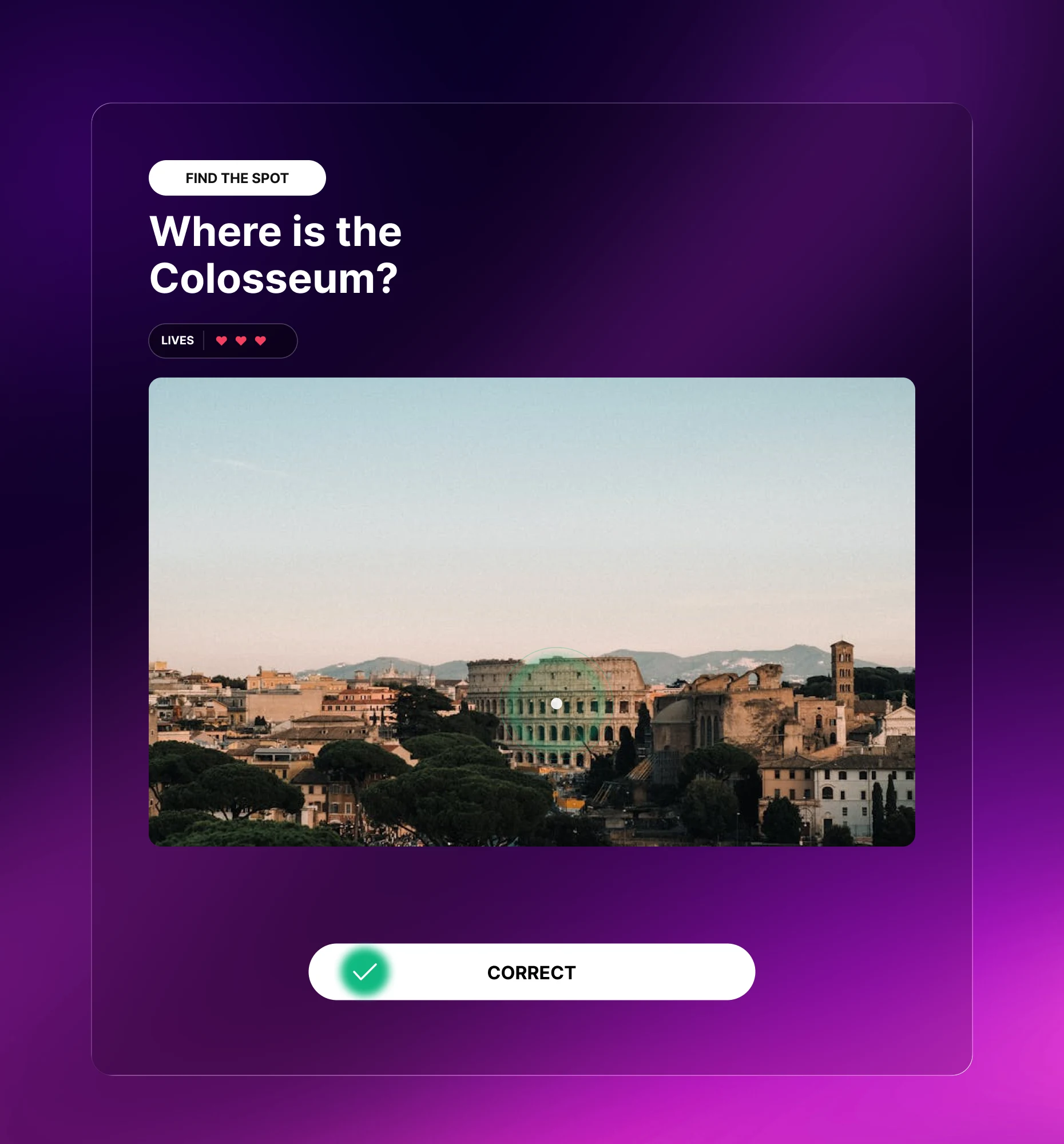 Tap and Find interactive content block preview