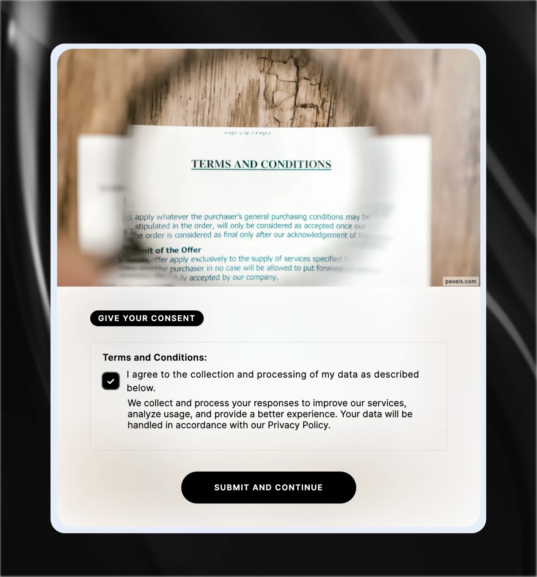 Data and tracking consent checkbox in a GDPR-compliant Riddle lead form