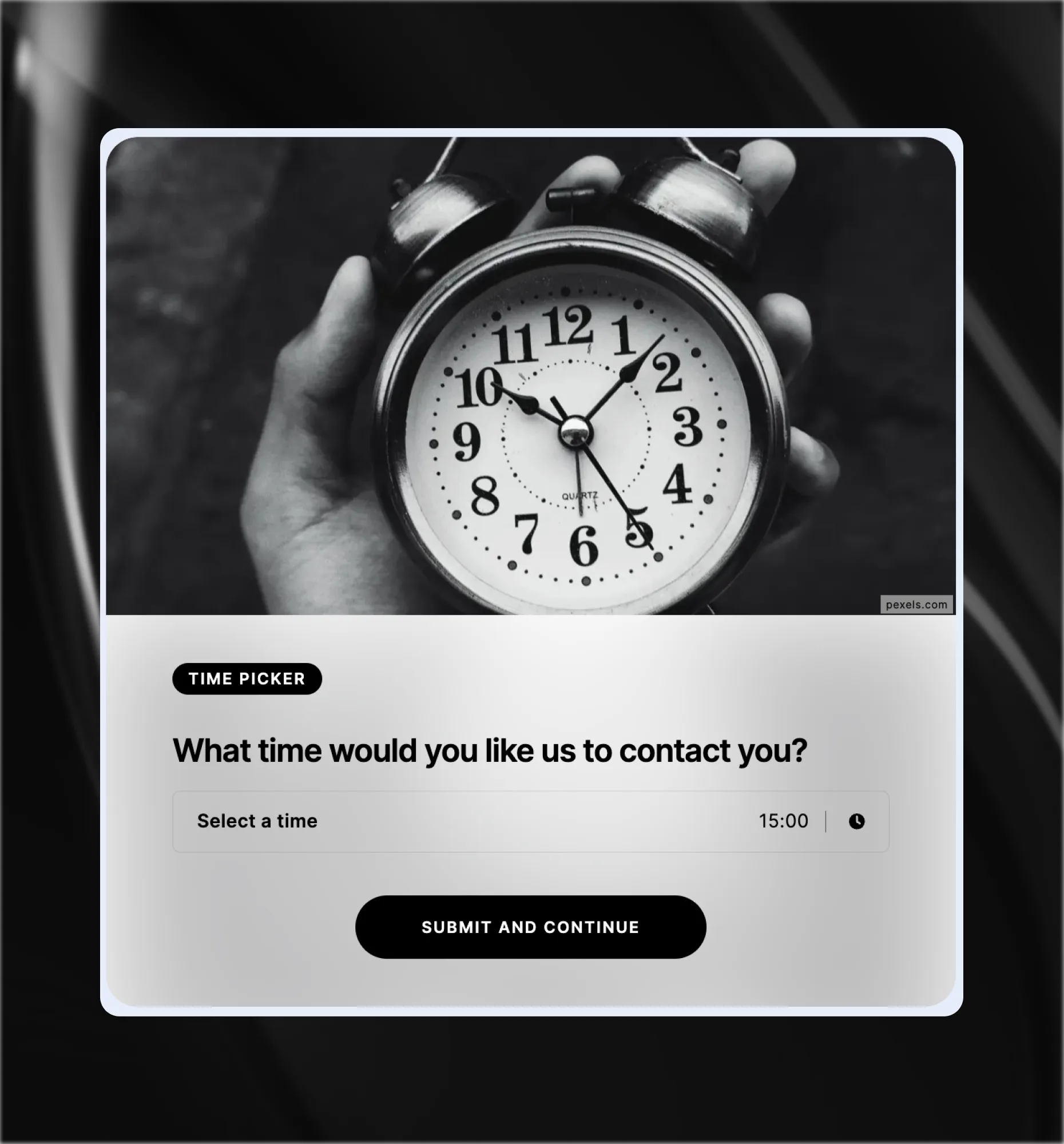 Time picker field in a Riddle lead form for appointment booking