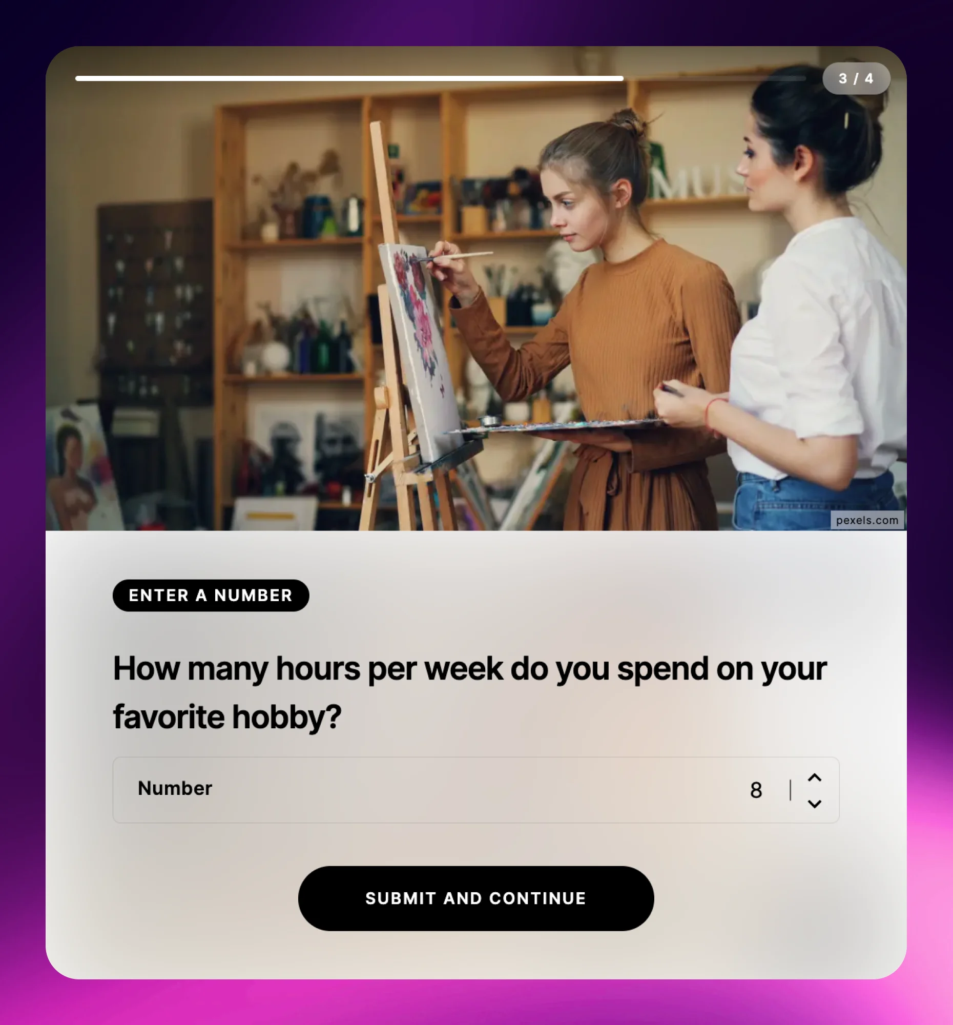 Number question type accepting numerical answers only in a Riddle quiz