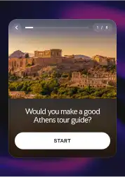 A quiz with the title 'Would you make a good Athens tour guide?'