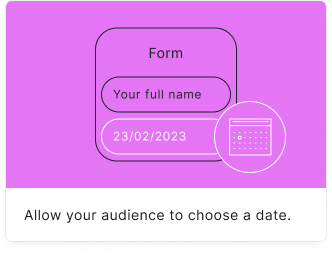 date picker block