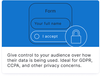 data and tracking consent block