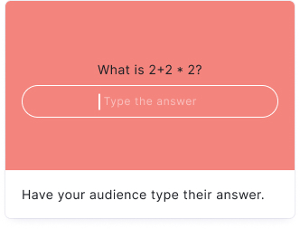 type the answer block